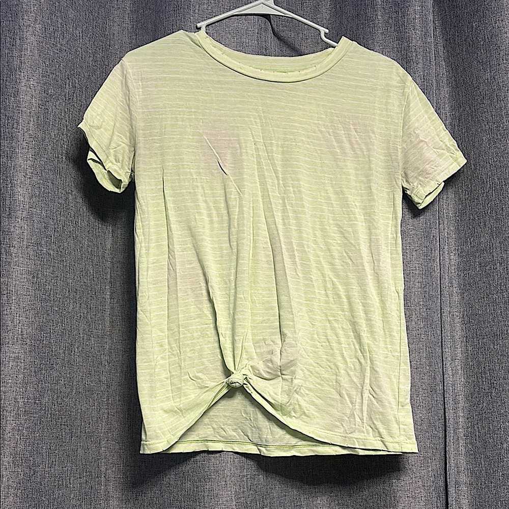 True Craft Mint Striped Tee